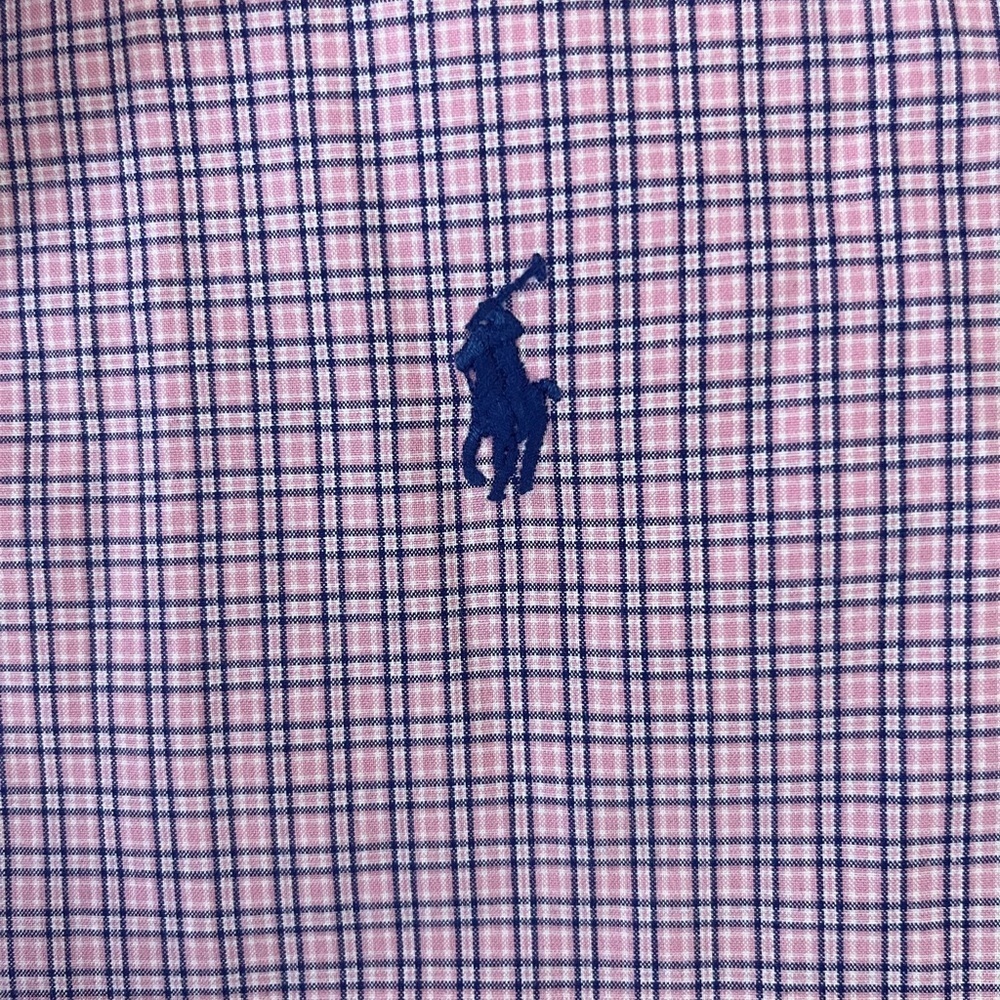 Ralph Lauren Men's Pink and White Checkered Shirt - Picture 3 of 7